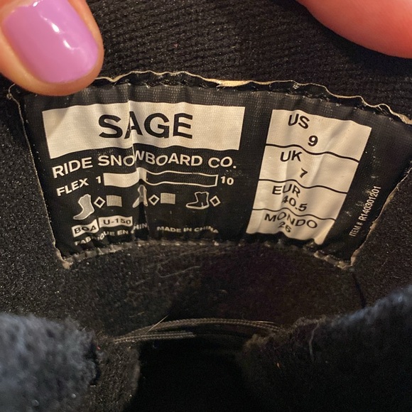 Ride x Sage Boa Intuition Women Snowboard Boots - Picture 4 of 10